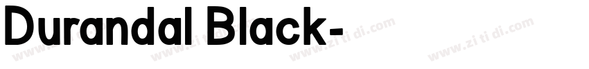 Durandal Black字体转换